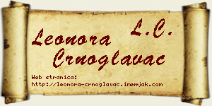 Leonora Crnoglavac vizit kartica